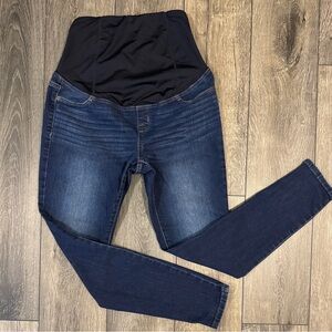 Isabel Maternity by Ingrid & Isabel Skinny Jeans Dark Wash Blue 4/27R Stretch